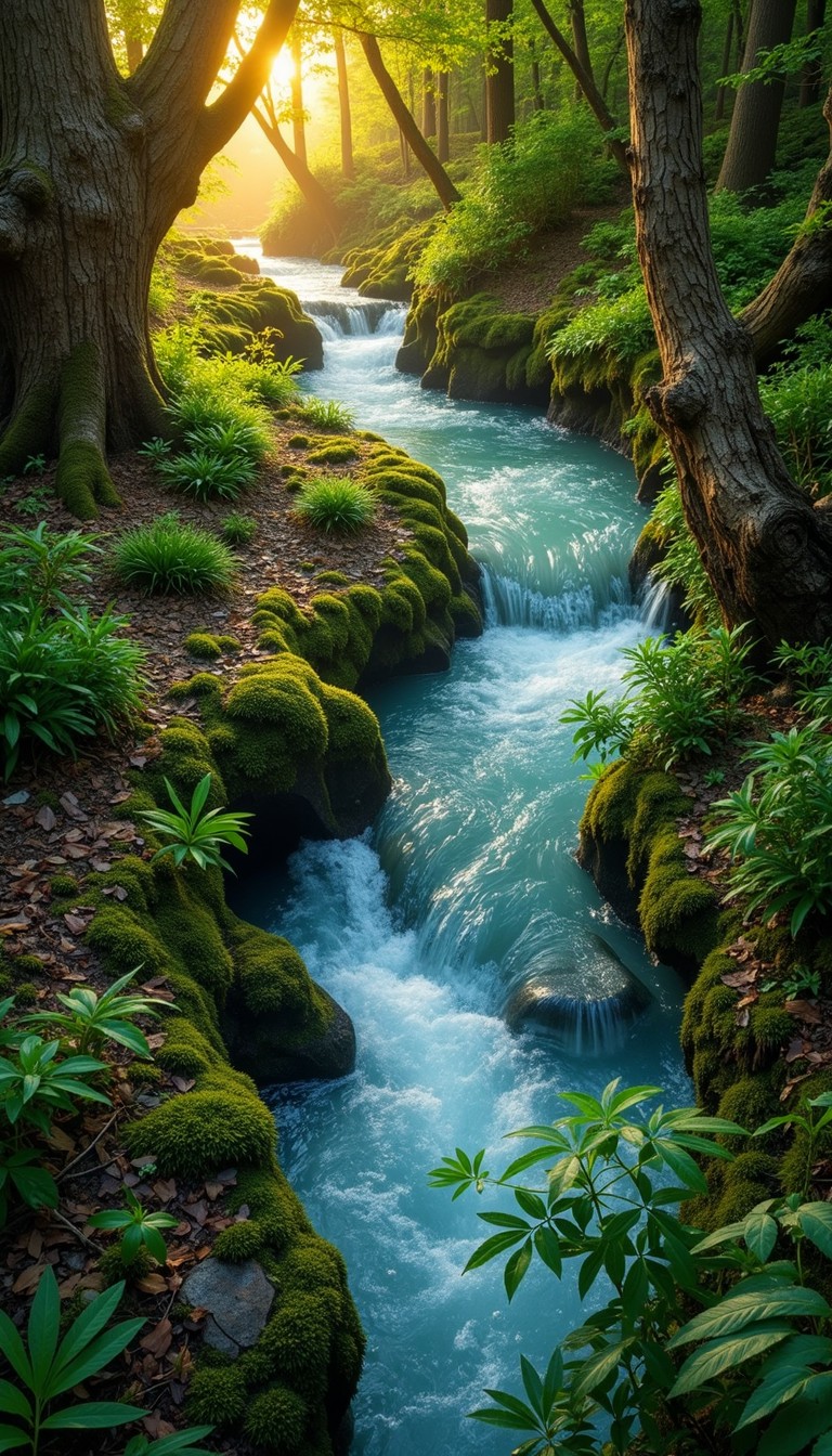 Free Enchanted Forest Stream Image - Stream, Forest, Turquoise ...