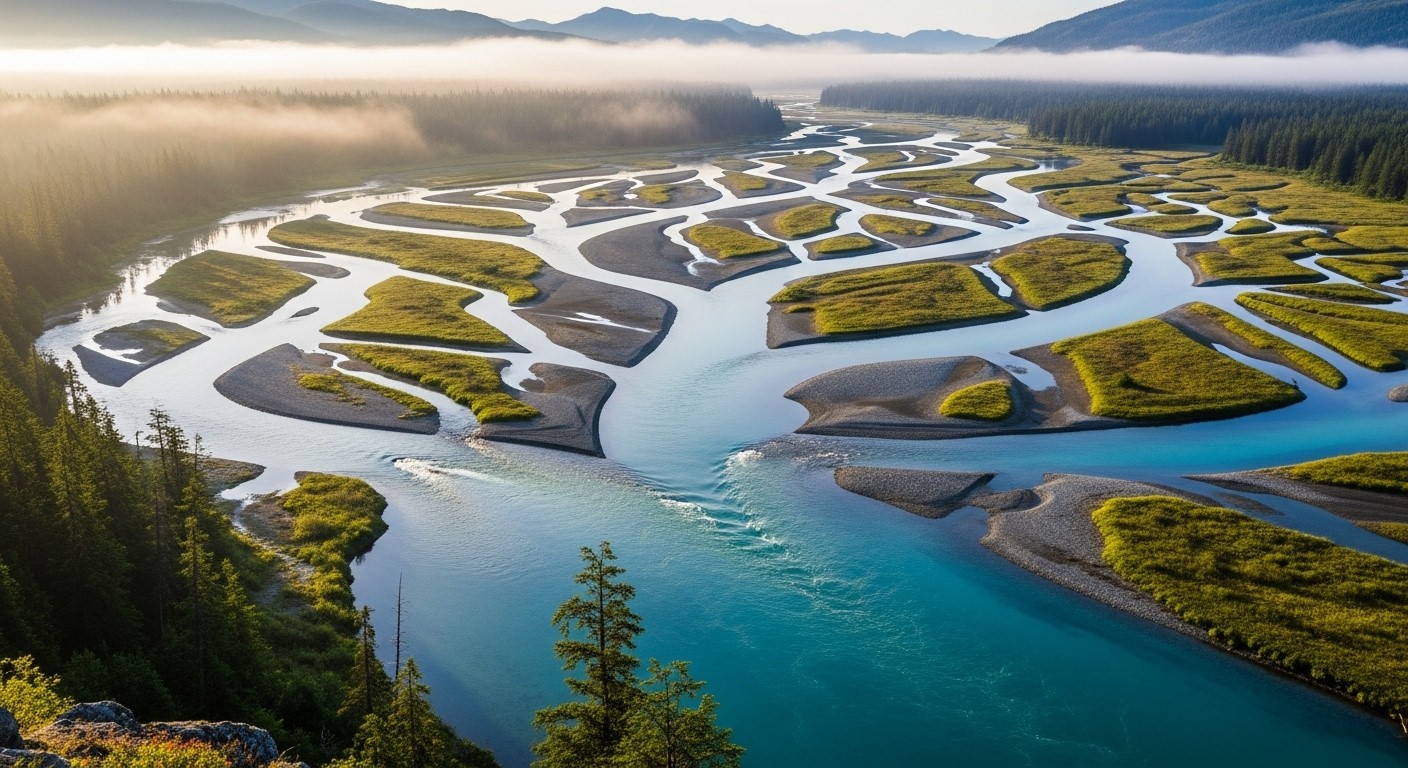 Free Branching River Network Image - River, Tributary, Branching ...