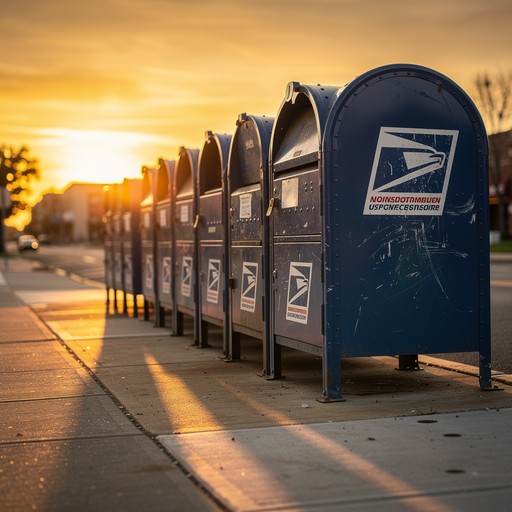 Free Sunset Mail Service Image - Mailbox, Sunset, Blue | Download at ...