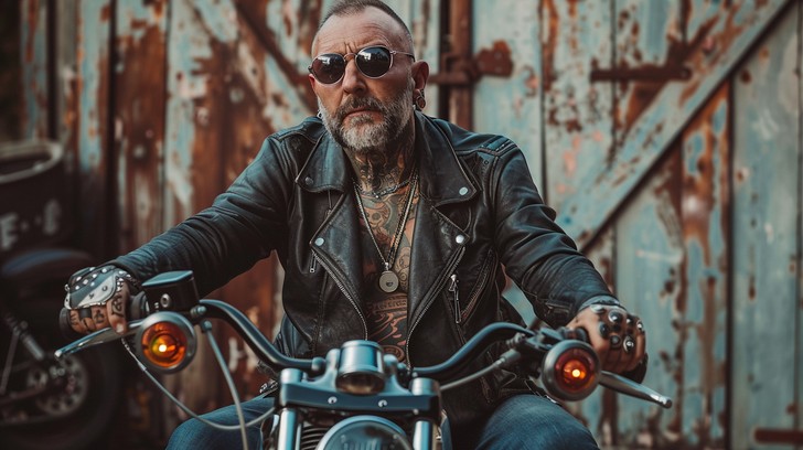 Free Biker on Road Image | Download at StockCake