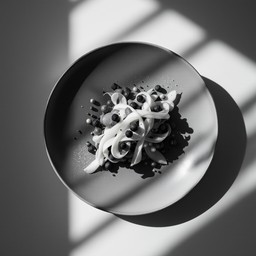 Free Shadows Meet Sustenance Image - Minimal, Monochrome, Culinary ...
