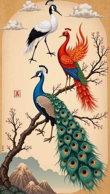 Free Sacred Bird Harmony Image - Crane, Phoenix, Birds | Download at ...