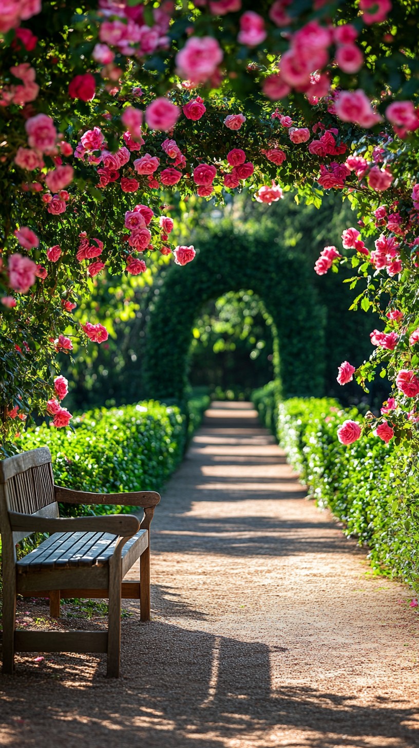 Free Rose Garden Path Image - Garden, Roses, Pathway | Download at ...