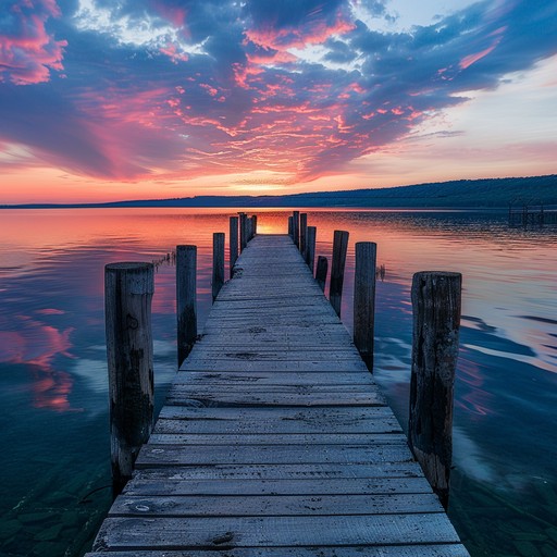 Free Sunset Lake Pier Image - Sunset, Lake, Pier | Download at StockCake
