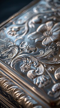 Free Elegant Floral Embossing Image - Embossing, Floral, Metallic ...