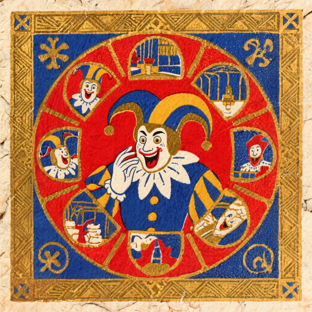 Jester Command Spell Free Medieval Jester Medallion Image - Jester, Medieval, Fool ...