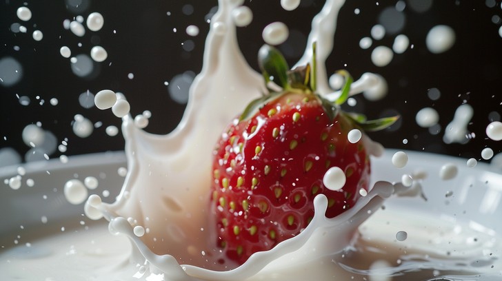 Free Strawberry Splash Art Image - Strawberry, Milk, Splash | Download ...