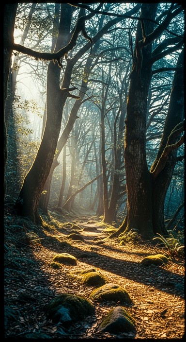 Free Misty Forest Path Image - Forest, Woodland, Trees | Download at ...