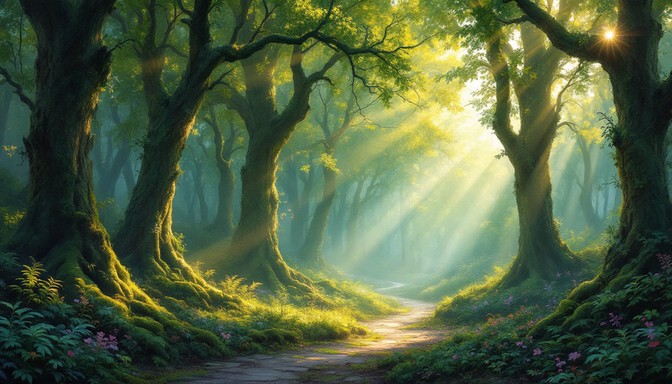 Free Enchanted Forest Sanctuary Image - Forest, Woodland, Trees ...