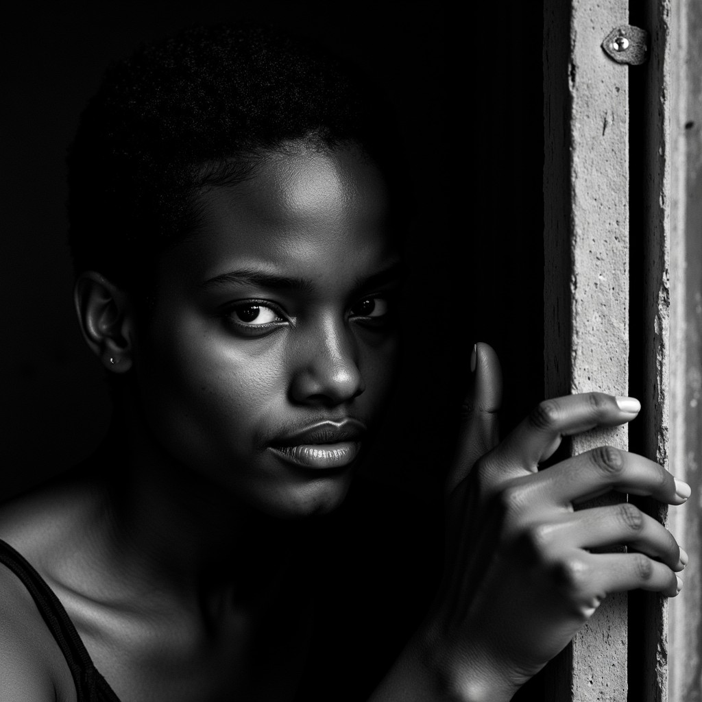 Free Strength in shadows Image - Portrait, Monochrome, Contrast ...