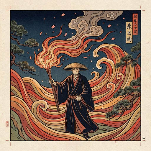 Free Torch Through Darkness Image - Ukiyo-e, Woodblock, Japanese ...