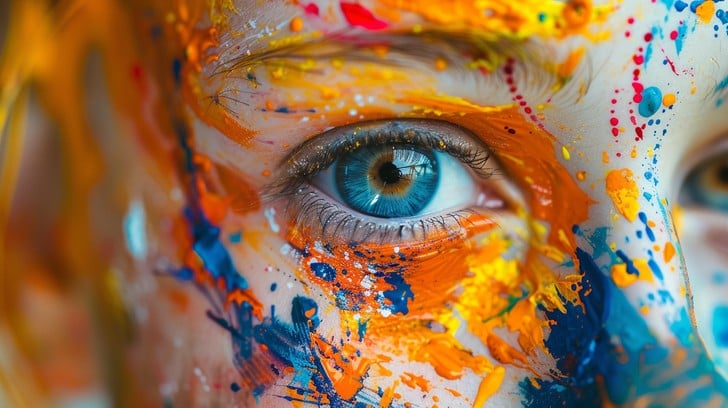 Free Colorful Artistic Vision Image - Art, Face, Paint | Download