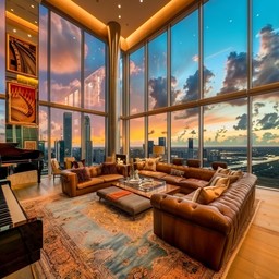Free Luxurious High-rise Lounge Image - Lounge, Luxury, Piano ...