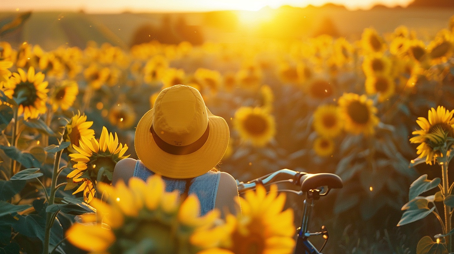 Free Sunset Sunflower Field Image - Sunset, Sunflowers, Field ...