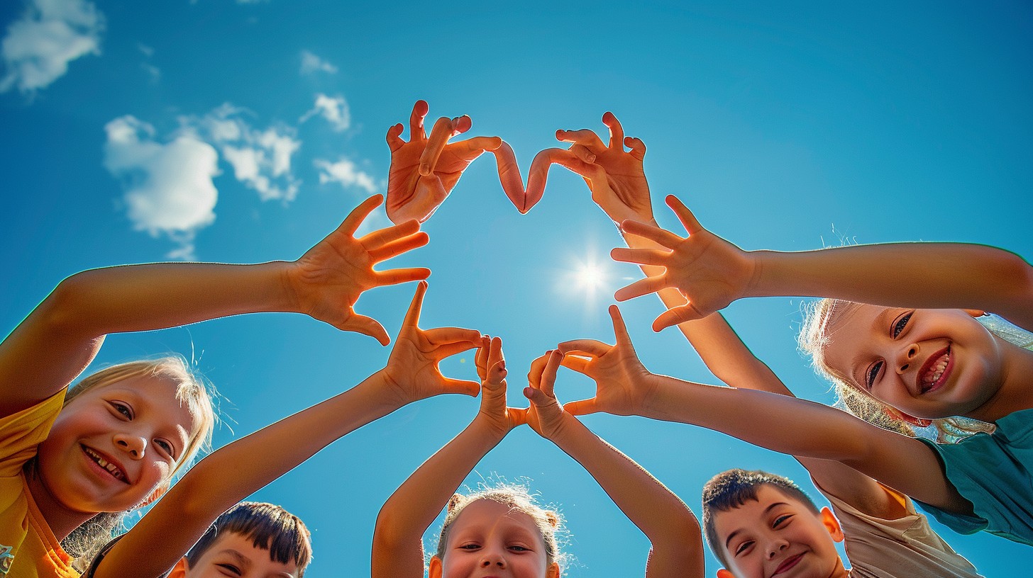 A Child Heart Pattern Free Children Heart Sky Image - Children, Play, Heart | Download at ...
