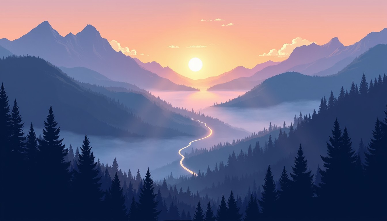 Free Misty Mountain Dawn Image - Mountains, Sunrise, Dawn | Download at ...