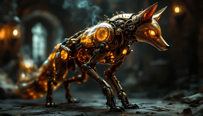 Free Steampunk Fox Creation Image - Steampunk, Mechanical, Fox ...