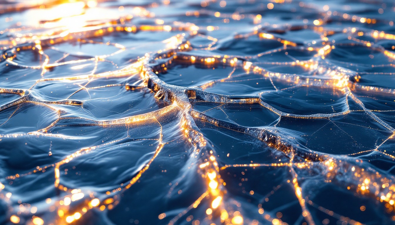 Free Illuminated Ice Patterns Image - Ice, Frozen, Crystalline ...