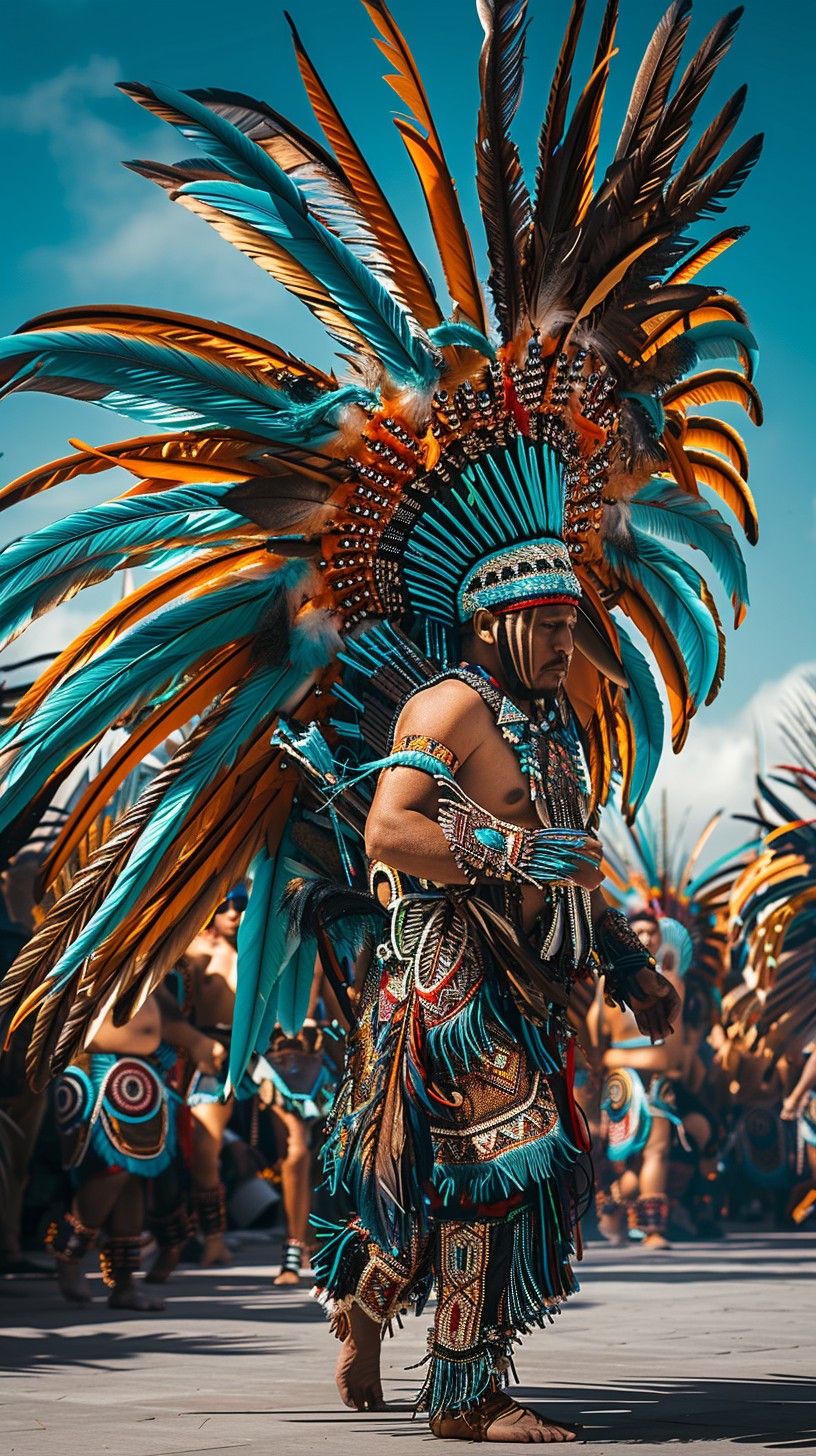 Free Aztec Dancer Posing Image - Aztec, Dancer, Feathers | Download at ...