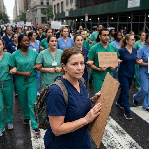 Free Healthcare Workers March Image - Nurses, Protest, Healthcare ...