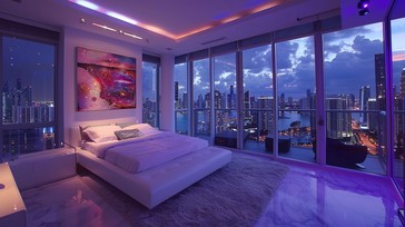 Free Urban Dream Bedroom Image - Bedroom, Urban, Cityscape | Download ...