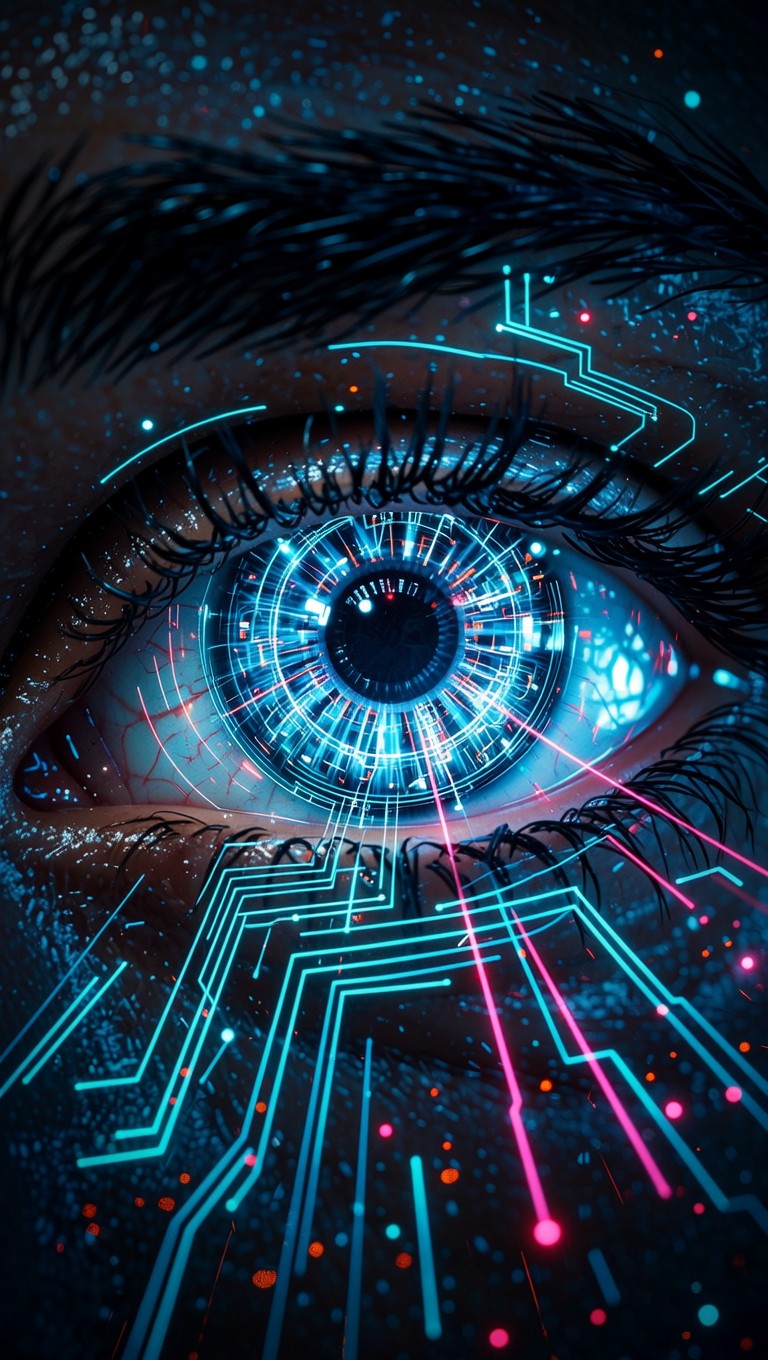 Free Cybernetic Eye Vision Image - Cybernetic, Eye, Neon | Download at ...