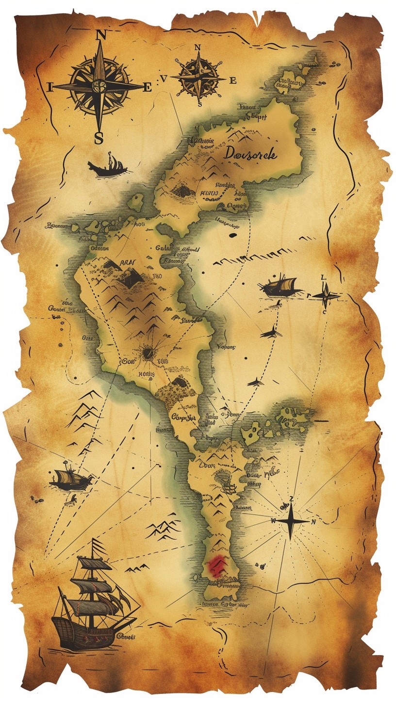 Free Vintage Treasure Map Image - Vintage, Map, Treasure | Download at ...