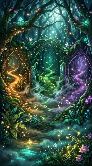 Free Enchanted Forest Path Image - Forest, Enchanted, Magical ...