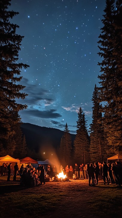 Free Starry Night Gathering Image - Starry, Night, Gathering | Download ...