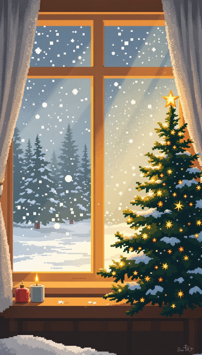 Free Snowy Window Scene Image - Winter, Snow, Christmas | Download at ...