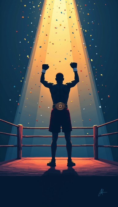 Free Powerful Boxing Silhouette Image - Boxer, Fighter, Champion ...