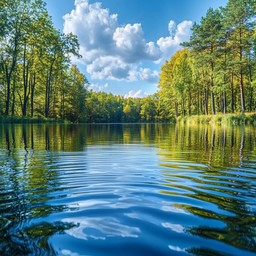 Free Serene Lake View Image - Lake, Forest, Sky | Download at StockCake
