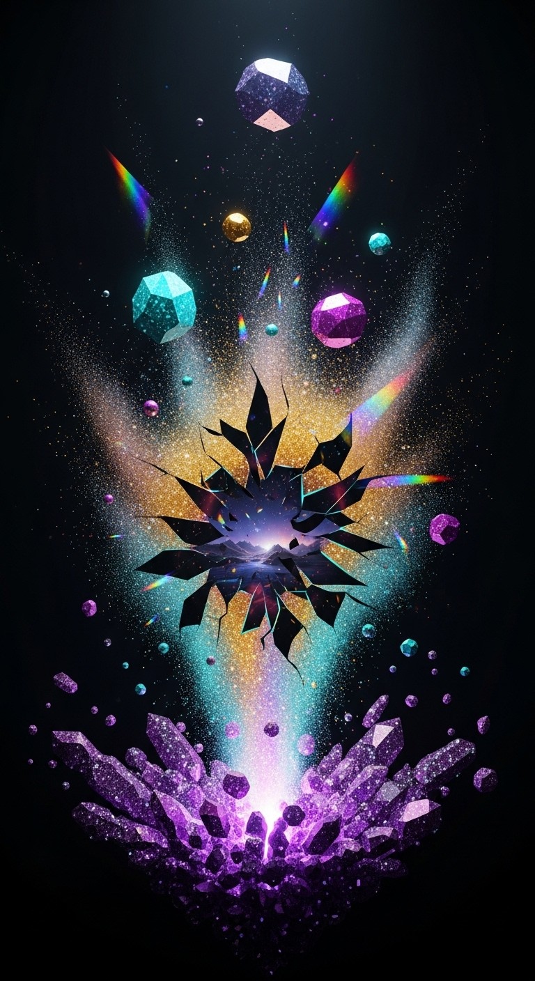 Crystals Exploding Free Cosmic Crystal Explosion Image - Cosmic, Crystal, Explosion ...