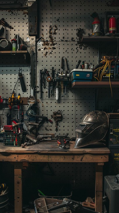 Download Cluttered Workshop Space Image - Workshop, Clutter, Tools ...