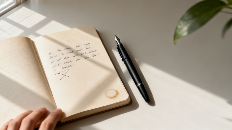 Peaceful Writing Free Minimalist Creative Space Photo - Writing, Notebook, Journal ...