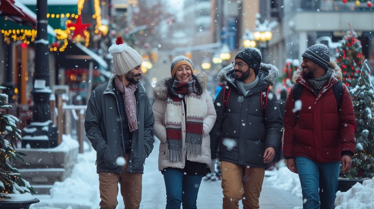 Free Winter Friends Stroll Image - Winter, Friends, Snow | Download at ...