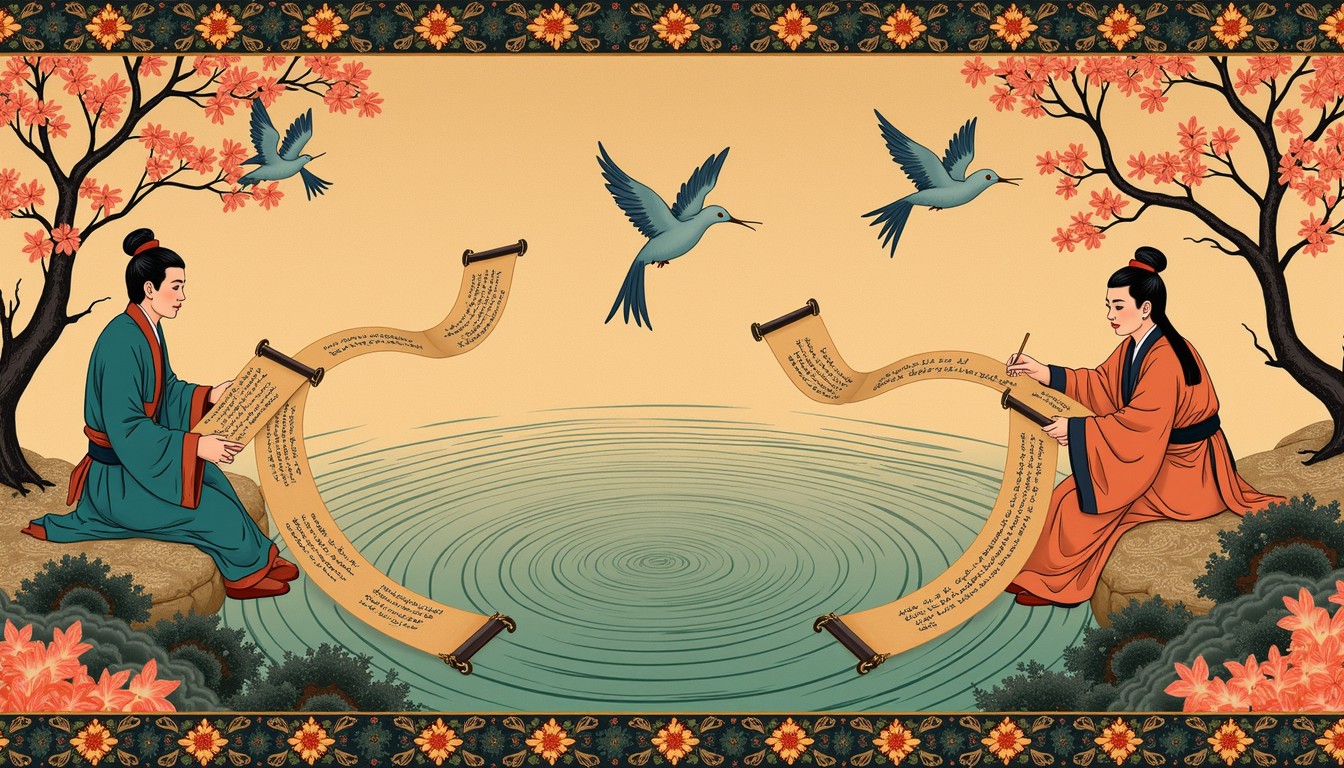 Free Ancient Message Exchange Image - Traditional, Painting ...