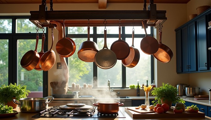 Free Copper Kitchen Elegance Image - Kitchen, Copper, Pots | Download ...