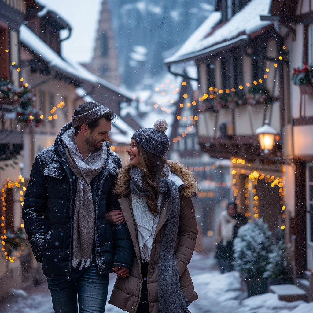 Cold Spring Romantic Free Winter Romance Scene Image - Winter, Romance, Couple | Download at ...