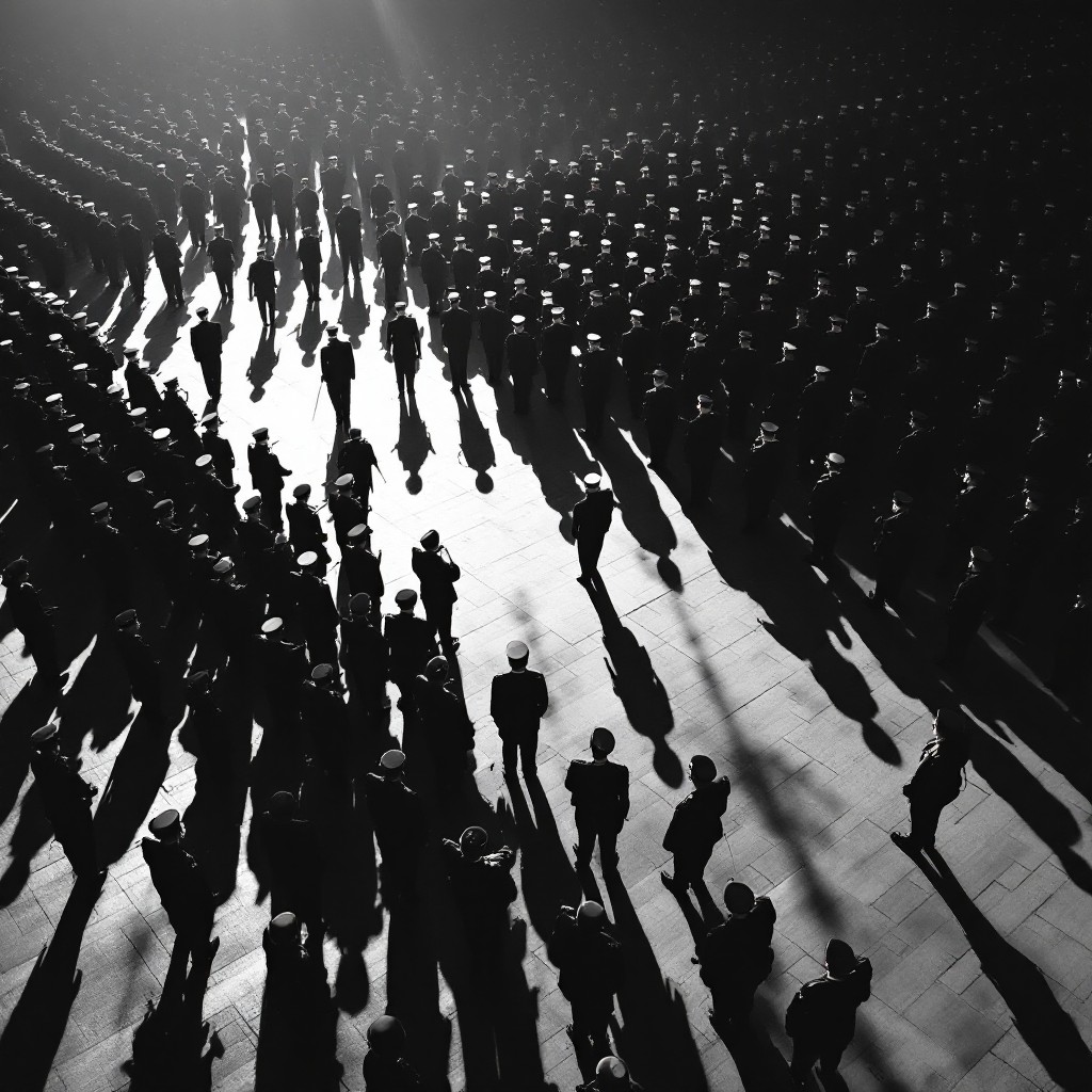 Free Shadows and Soldiers Photo - Military, Formation, Shadows ...