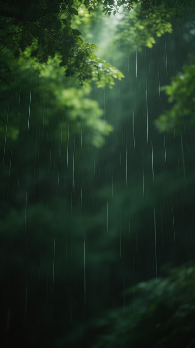 Free Rainy forest view Image - Rain, Forest, Green | Download at StockCake