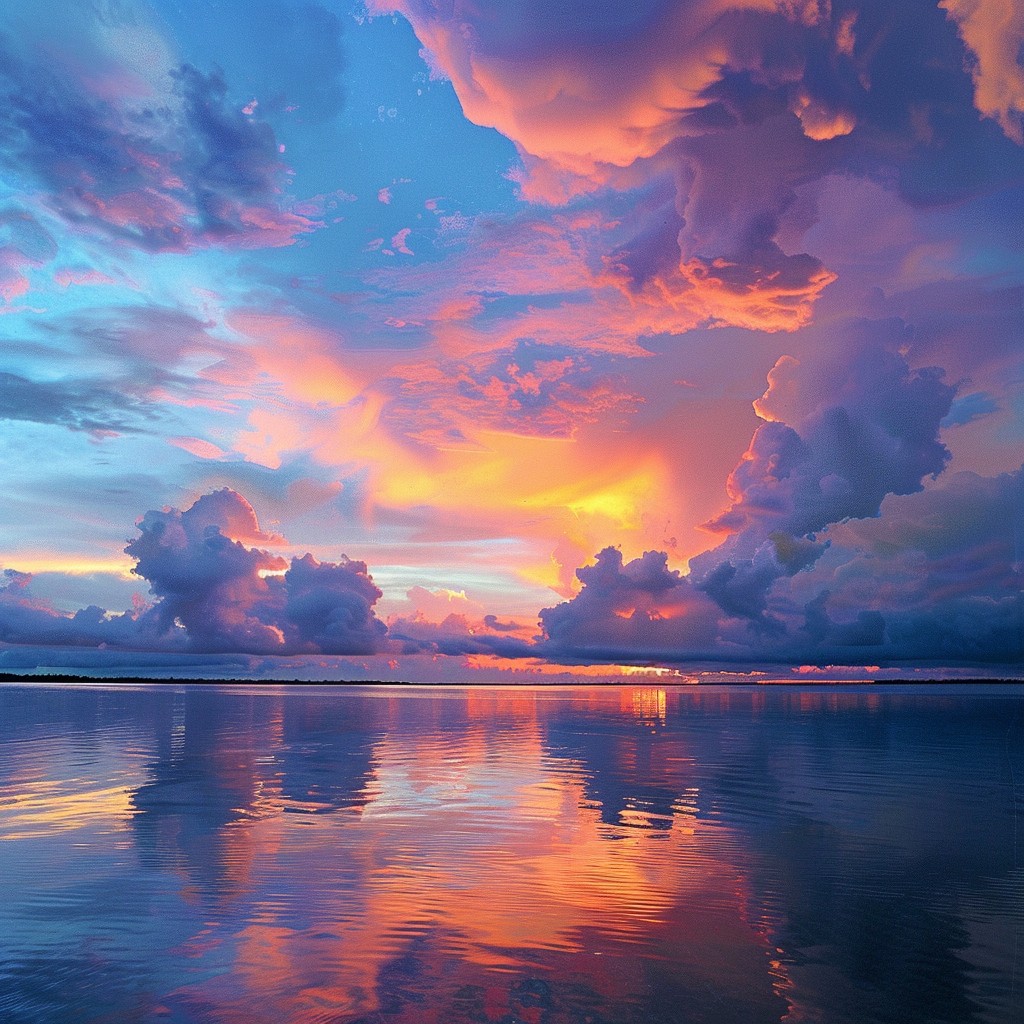 Free Vivid Sunset Colors Image - Sunset, Colors, Sky | Download at ...