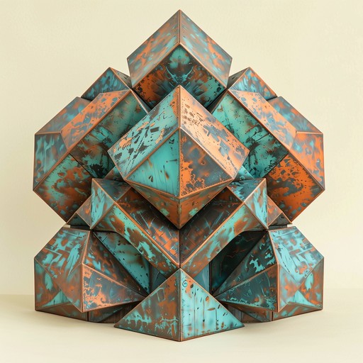 Free Oxidized Copper Geometry Image - Copper, Verdigris, Geometric ...