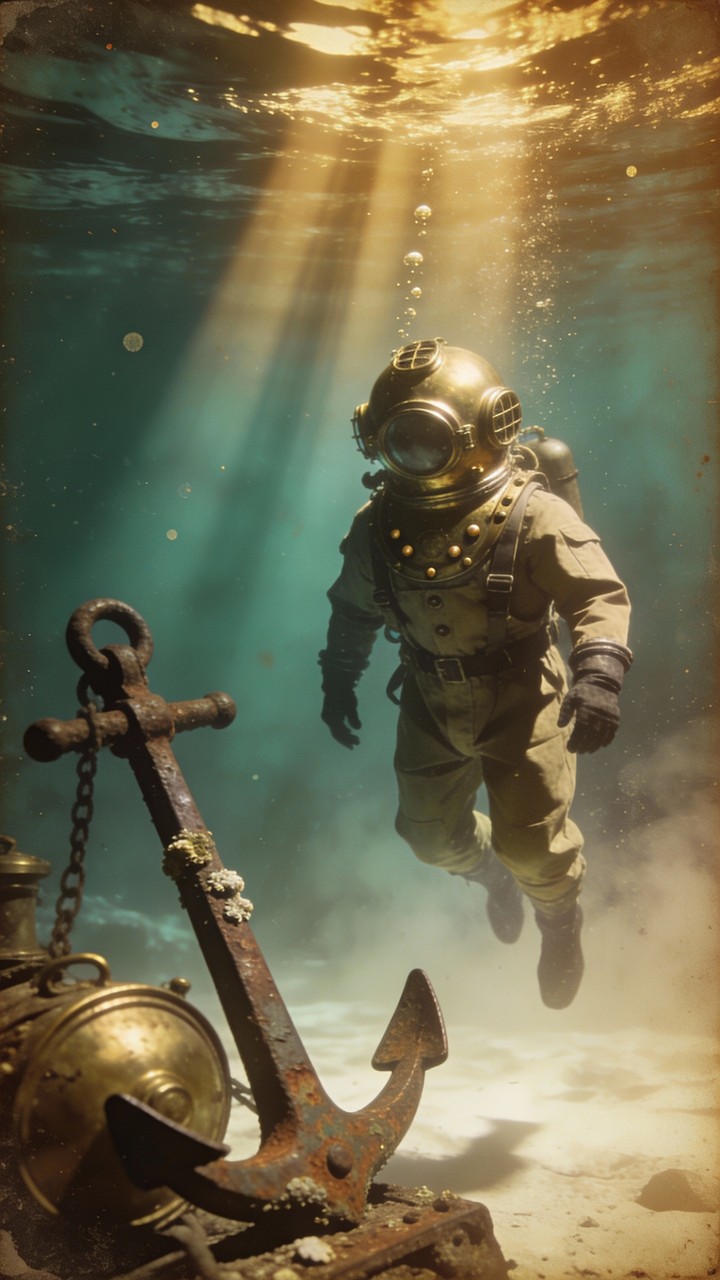 Free Deep Sea Explorer Image - Underwater, Diver, Vintage | Download at ...