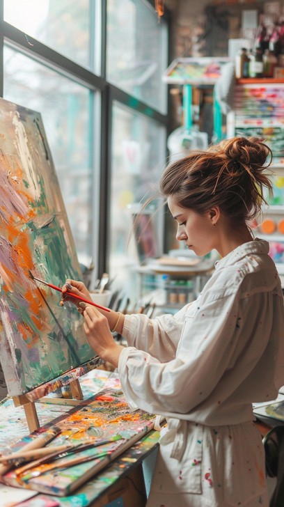 Free Artist Painting Canvas Image | Download at StockCake
