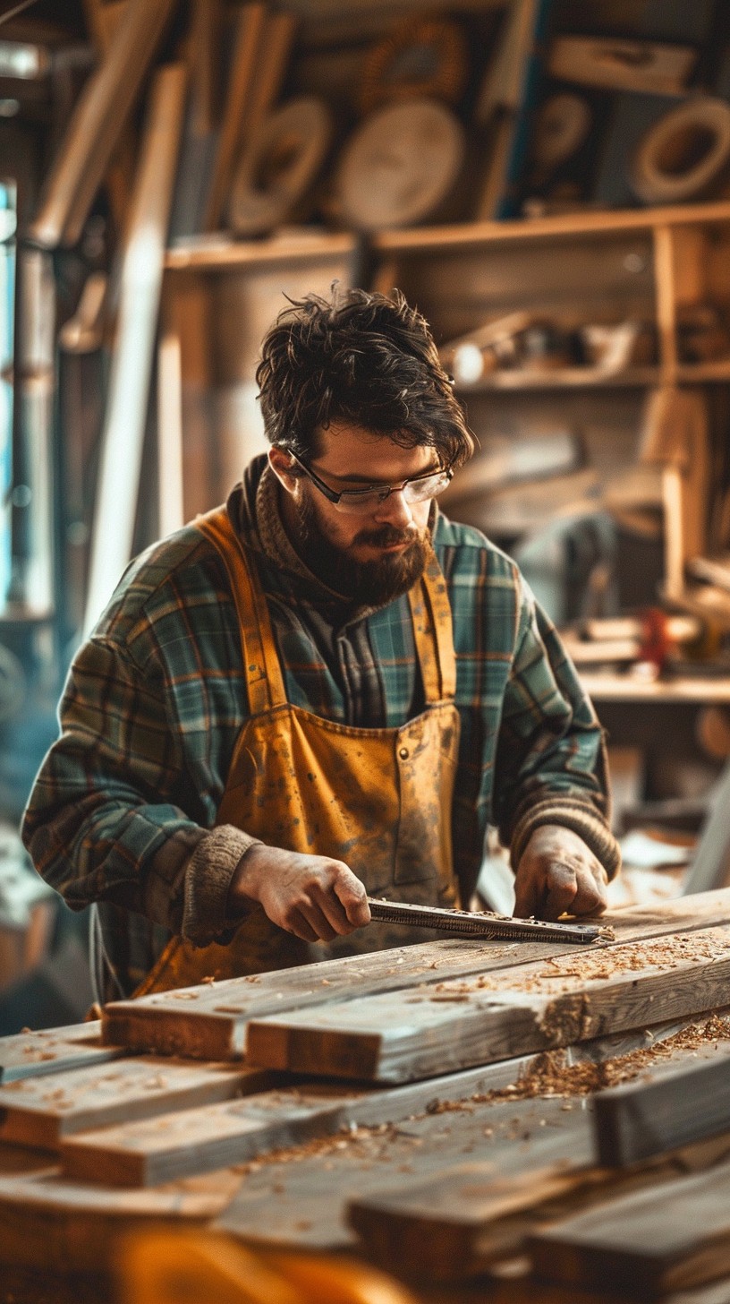 Free Carpenter at Work Image - Carpenter, Woodworking, Workshop ...
