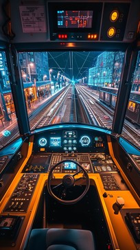 Free Train Cockpit View Image - Train, Transportation, Futuristic ...