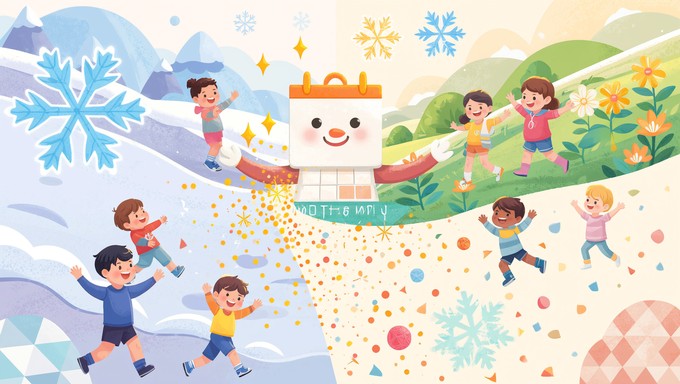 Free Seasons Change Magically Image - Children, Illustration, Seasons ...