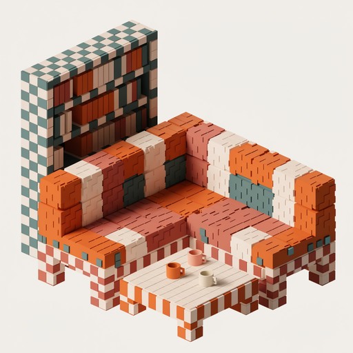 Table Blocky Free Blocky Coffee Stock AI Images | StockCake