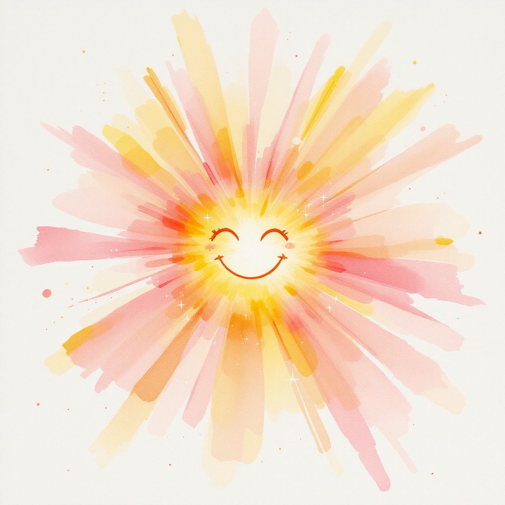 Free Radiant Joy Blooms Image - Watercolor, Smile, Happy | Download at ...